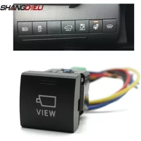 Car illuminate LED Light Camera View Switch Control Button For Toyota Camry Altis Hilux LC300 2018 Rav4 Prado 150 accessories