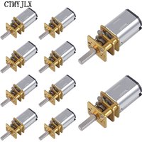 10pcs DC 3V 6V 12V GA12-N20 Micro Metal Gear Motor Gear Wheel Gear Motor 15RPM 30RPM 50RPM 100RPM 200RPM 300RPM 500RPM 1000RPM
