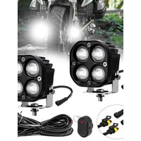 AliExpress NONE Motorcycle LED Auxiliary Headlight High Led Lighthouse 3000k/6000k 120W 6000K for ATV Truck Dirt Bike SUV UTV