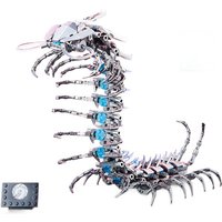 Mechanical Lego Centipede Light-Up Edition Spider Educational Puzzle Building Blocks Stem Toy For Boys Christmas Gift