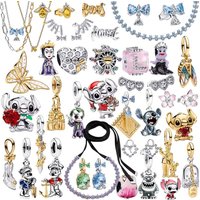 2026 New 925 Silver Honeycomb Ladybug Owl Bee Specimen Bead Turtle Double Color Key Pendant DIY Exquisite Charm Jewelry