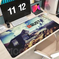 RUST Forest Minimalist Game Mouse Pad Computer PC Gamer Mousepad Laptop keyboard office accessories XXL Carpet overlock desk mat