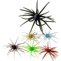 2Pcs Sea Urchin Soft Fishing Lures 2.36in TPR Bass Bait With Flexible Tentacles For Freshwater Saltwater Realistic Jigging
