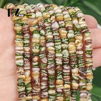 5mm Natural Green Colorful Shell Beads Rondelle Round Mother Of Pearl Beads Necklace Bracelet Accessories For Jewelry Making Diy