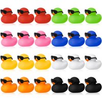 6/12/24/48PCS Duck Toys Mini Rubber Ducks Squeak and Float Ducks Toy for Toddlers Boys Girls
