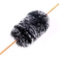 1pair Bow Silencers Black Fur Archery Stabilizer Outdoor Hunting Shooting Sling Shot Recurve Traditional Bow Accessories