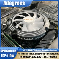 CPU Cooler 120MM 4PIN PWM PC Radiator Cooling Silent Fan For Intel 1700 1150 1155 1156 1366 AM2/AM3/AM4 AMD Ventilador