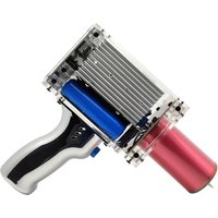80W 6A Tesla Spule Pistole Tragbare Handheld Tesla Spule Hochspannung Generator Künstliche Blitz Tesla Spule