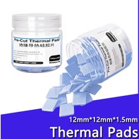 100PCS Thermal Pads Insulating Silicone Sheet High Temperature Resistance Motherboard CPU IC GPU PS5 PS4 Repair Pre-cutting Mat