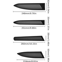 *Knife Sheath Black Plastic Knife Covers Hollow Knife Blade Protector Cover Edge Guards Case Kitchen Accessories