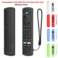 6.2 Inch Silicone Remote Case for 2023 Fire tv stick Max 2nd/Fir TV Omni Series/FireTV 4-Series Remote With Lanyard Shell