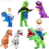 Adult Half Body Dinosaur Cosplay Costume T-Rex Dinosaur Inflatable Outfits Halloween Carnival Party Props Stage Performance Wear