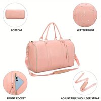 Große Kapazität Reise Duffle Bag frauen Handtasche Faltbare Anzug Tasche Reise Wasserdichte Kleidung Totes Sporttasche Outdoor Fitness Taschen