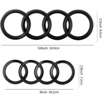 ABS Car Front Grille Rear Trunk Auto Emblem Sticker Decal For Audi Sline A1 A2 A3 A4 R8 S1 S2 S3 S5 A4L A5 RS RS3 RS4 RS5 RS6