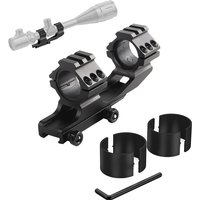 Scope Mount Cantilever Mount 30mm &1 inch with top Picatinny 20mm rail,base 20mm, Dual Ring, For Hunting,Toy Gun Accessories