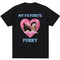 Jacob Black Is My Favorite Furry Twilight Meme T Shirt Men Women Fashion Aesthetic Tshirts Casual 100% Cotton T-shirt Streetwear
