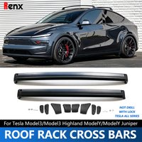Lockable Roof Rack For Tesla Model Y Juniper Model 3 Highland 2018-2026+ Roof Rack Cross Bars Luggage Carrier Tesla Accessories