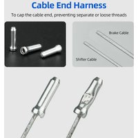 Bicycle Line Pipe Tail End Caps Bike Cable End Fitting Aluminum Alloy Cable End Caps Bicycle Brake Derailleur Shifter Caps