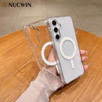 Transparent Magnetic Ultra Slim Case For Samsung Galaxy S25 S24 S23 S26 Ultra S26 Plus S21FE A16 A15 A55 Acrylic Cover