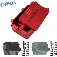 CNC Aluminum Alloy Receiver Box ESC Electronic Tray Equipment Box for 1/10 RC Car Rock Crawler Axial SCX10 D90 D110 Chassis DIY