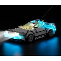 LED Light Kit for LEGO Time Machine from Back to the Future Delorean #77256 Building Blocks Car Decorative Lamp No Model Bricks