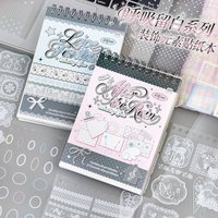20/30 pcs Lace Die cut Stickers Book Japanese Showa style Aesthetics Decor Junk Journal Scrapbooking Creative Stationery Sticker