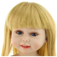 Baby Reborn Silicone American Doll Girl Realistic Handmade Doll Full Body Toddler Doll For Children Birthday Xmas Gift Boneca