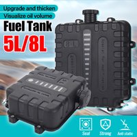 1Pc 5L/8L Thickened Fuel Tank Visual Scale Leak-proof Plastic Petrol Diesel Canister For Rv Car Truck Motorcycle Boat Heater Use