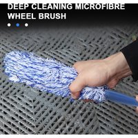 1PCS Car Cleaning Brush Portable Plush Tire and Rim Car Care Accessories Multifunctional Wheel Cleaning Brush Cleaning Supplies