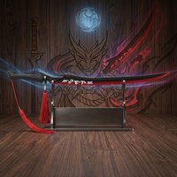 LOL Yone Katana Wooden Schwert Ninja Knife Real Full Size Japanese Samurai Sabre Sword Anime Game Cosplay Prop Decor Toy Gift