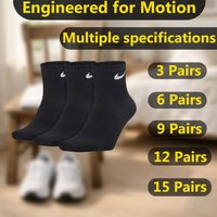 Nike Unisex Mid-Calf Socks - Versatile Styles for Comfortable Casual Wear and Sports SX7667