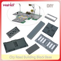 Building Blocks City Road Street Baseplate Bricks Pedestrian Crossing Base Compatible with Puzzle Toys 60301 60304 69915 71772