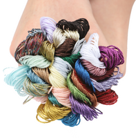 Different Set Original DMC Brand Light Effects Metallic Embroidery Floss 8 Meters Skein Art 317W 6 Strands Cross Stitch Thread