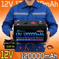 12V Battery 100Ah 18650 🔋2026 Rechargeable LiFePO4 Lithium Battery Built-in 5V 2.1A Usb Power Display Port Charger