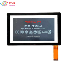 Black 7 inch For PRITOM K7 Pro kids Tablet Capacitive Touch Screen Digitizer Sensor External Glass Panel Model K7-Pro