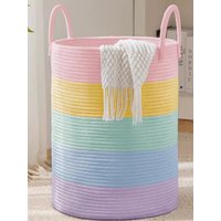 European Style Large Size Clothes Storage Basket Children's Toys Cotton Rope Woven High Aesthetic Value Clothes Storage Bucket