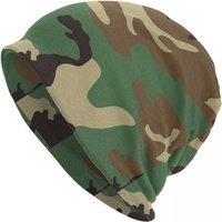 Woodland Camo Pattern Skullies Beanies Caps Hip Hop Winter Warm Women Men Knitted Hat Unisex Tactical Camouflage Bonnet Hats