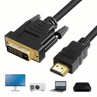 HDMI to DVI Adapter Cable 1M1.5M2M 1080P FHD 1920×1080 for PC Laptop TV Monitor Projector