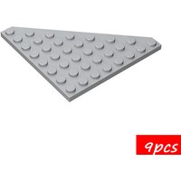 9PCS High-Tech Assemble Particle 30504 8x8 Wedge Plate Brick Building Block Replaceable High-Tech Part Toys For Children
