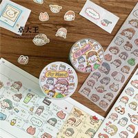 1pcs/lot Decorative Adhesive Tapes Colorful trinkets Junk Journal Japanese Masking Scrapbooking Stickers