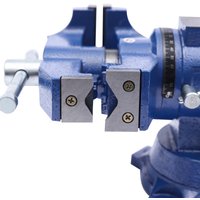 Multifunktionaler Schwerlast-Schraubstock mit Doppel-Schwenkkopf/-körper 360° drehbar ° 30 kN Klemmkraft, für Klemm- und Befestigungsausrüstung