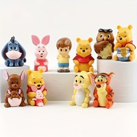 10pcs/set Cartoon Winnie The Pooh Action Figure Toy Pooh Bear Tigger Eeyore Piglet Action Figure Dolls Toy Gifts For Kids