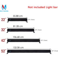 MICTUNING 22" 32'' 42'' 52'' Auto Universal Fitment Nylon Cover Straight Curved LED Light Bar Premium Protective Gear Sleeve Bag