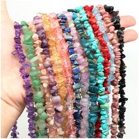 AliExpress NONE Natural Chips Stone Beads 5-8mm Irregular Gravel Crystal Quartz Bead For Jewelry Making DIY Bracelet Necklace Accessories