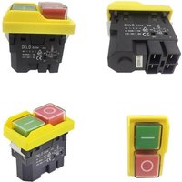 DKLD DZ04 4 Pins 250V AC 8(6)A Waterproof Electromagnetic Push Button Switches ON OFF Start Stop Switch for Grinding Machine