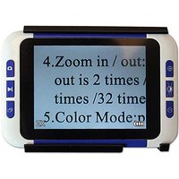 BOBLOV 2-32X 3,5' Farb-LCD-Lupe Elektronische Digital-Lupe für Sehbehinderte als Lesehilfe Elektronische Lupe