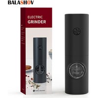 Automatic Electric Pepper Grinder Mill Pepper Salt Grinder Adjustable Coarseness Machine Pasta Ingredients Tools for Cooking