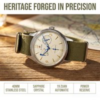 1963 Seagull ST17 Movement 40mm Pilot Watch Men 5Bar Waterproof Automatic Watches Small Seconds Dial Calendar Luminous Watches