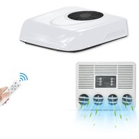 Treeligo RV Rooftop Parking air Conditioner 12V 15000btu Electric Car Air Conditioning For Truck Camper Van Caravan Motorhome RV