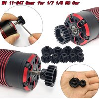 M1 5mm 34T 33T 11T 12T 14T 15T 20T 21T 22T 24T 26T 28T 30T Black steel Metal Pinion Motor Gear for 1/8 1/10 RC Model Car Motor